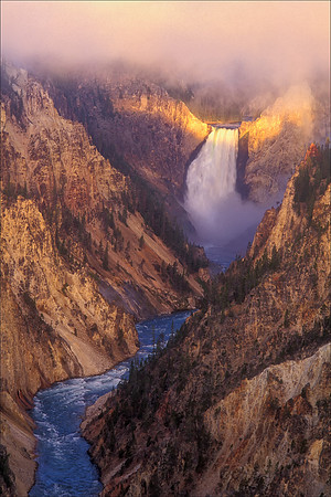 Lower Falls, Yellowstone Natl Park, WY Sunrise